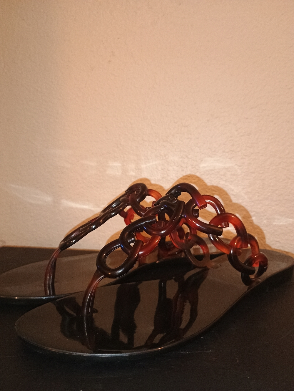 Melissa Tortoise Jelly Thong Sandals, 7